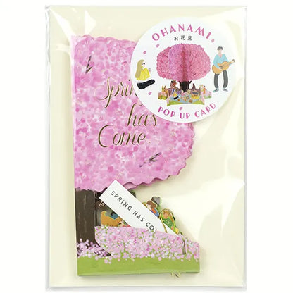 Cherry Blossom Viewing Pop-Up Card