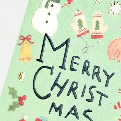 Kahoko Sodeyama Christmas Mini Card Santa