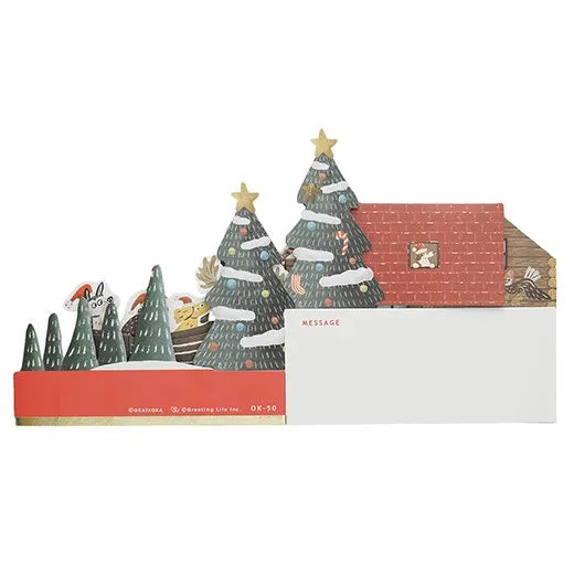 Okataoka Christmas Miniature Garden Card