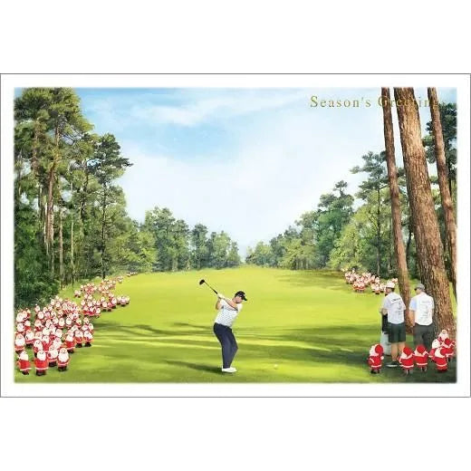 Japanese Style Mini Santa Thru Card Golf