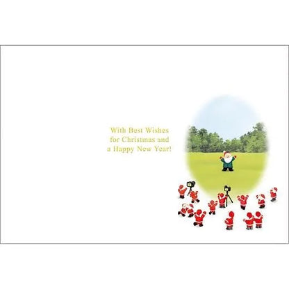 Japanese Style Mini Santa Thru Card Golf