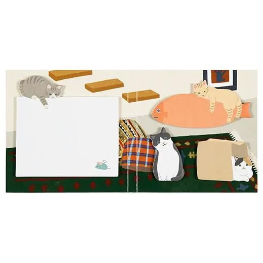 Animal Die-Cut Book-Shaped Sticky Notes