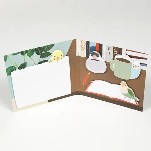 Animal Die-Cut Book-Shaped Sticky Notes