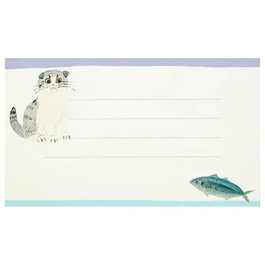 Cat and / Kahoko Sodeyama Mini Mini Letter Pad