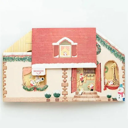 Mini Santa House Pop-Up Card