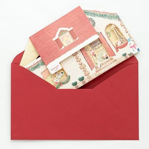 Mini Santa House Pop-Up Card