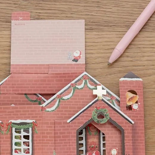 Mini Santa House Pop-Up Card Church