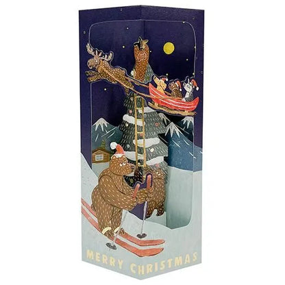 Okataoka Christmas Box Card Ski