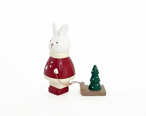 T-lab polepole animal Holiday Christmas Rabbit Santa/Tree