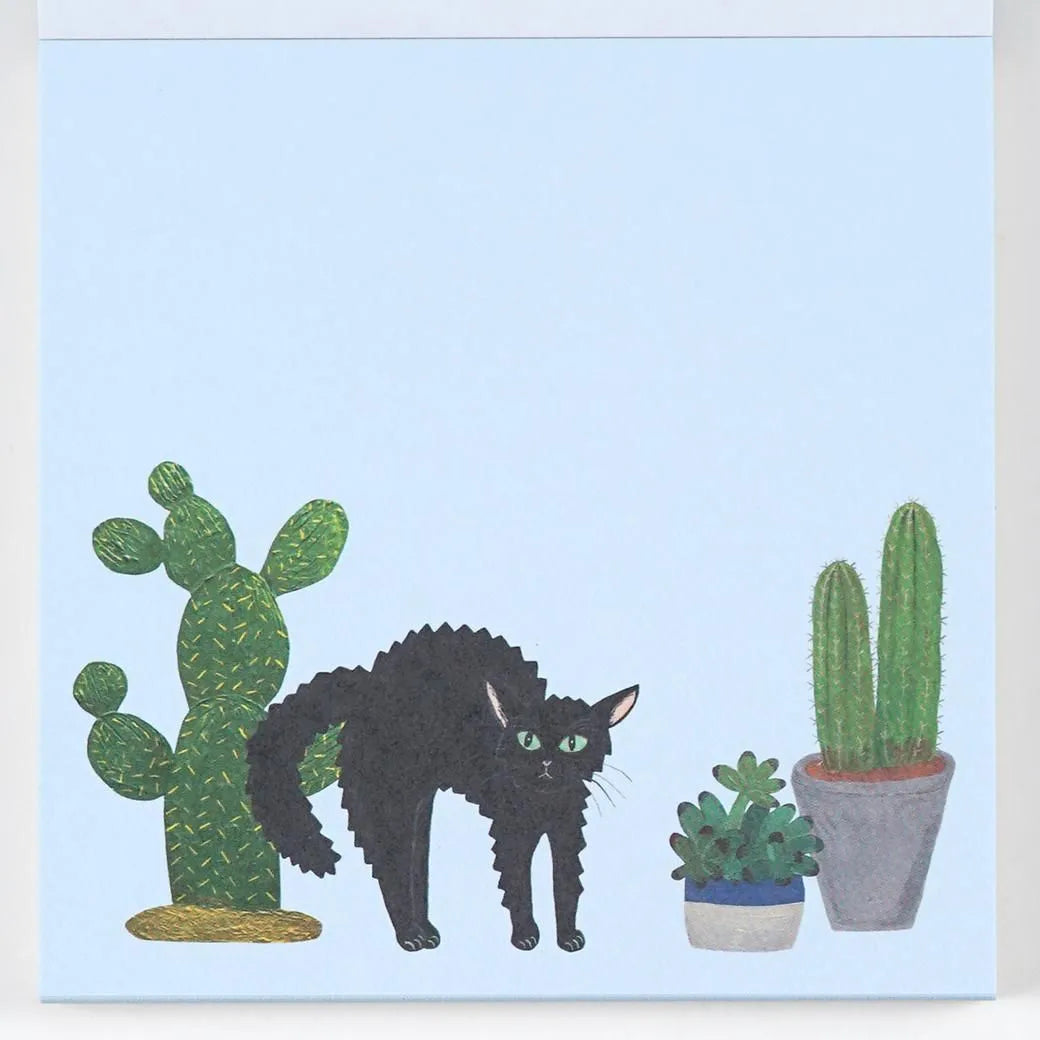 Cat and / Kahoko Sodeyama Square Memo Green
