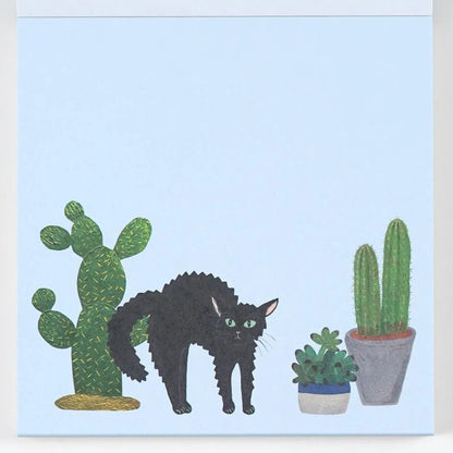 Cat and / Kahoko Sodeyama Square Memo Green