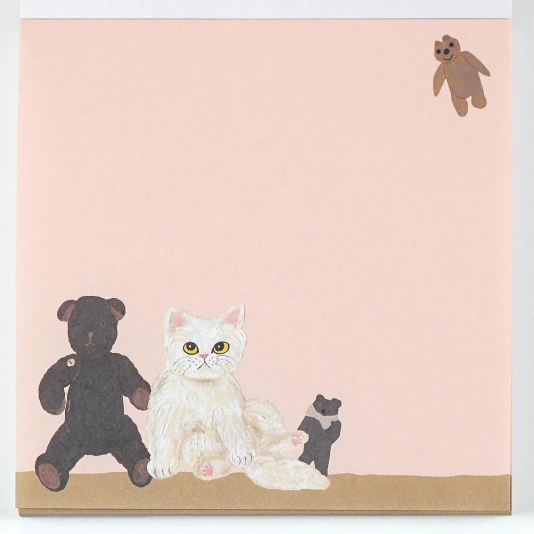 Cat & Co. / Kahoko Sodeyama Square Memo Beige
