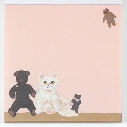 Cat & Co. / Kahoko Sodeyama Square Memo Beige