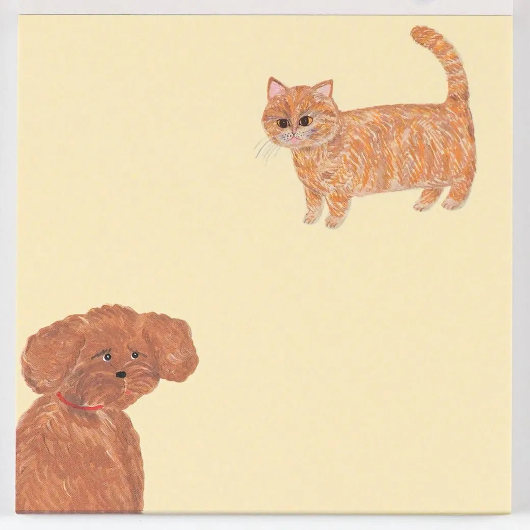 Cat & Co. / Kahoko Sodeyama Square Memo Beige