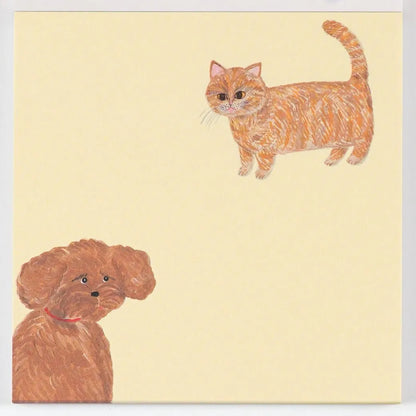 Cat & Co. / Kahoko Sodeyama Square Memo Beige
