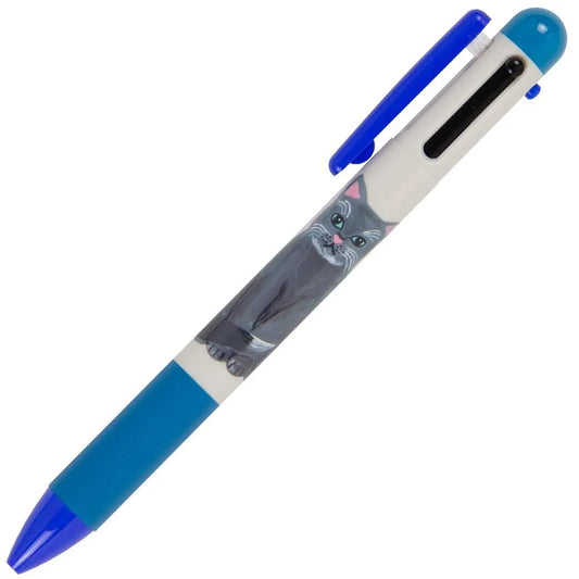 Cat and / Kahoko Sodeyama 3-Color Ballpoint Pen & Mechanical Pencil