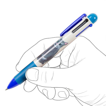 Cat and / Kahoko Sodeyama 3-Color Ballpoint Pen & Mechanical Pencil