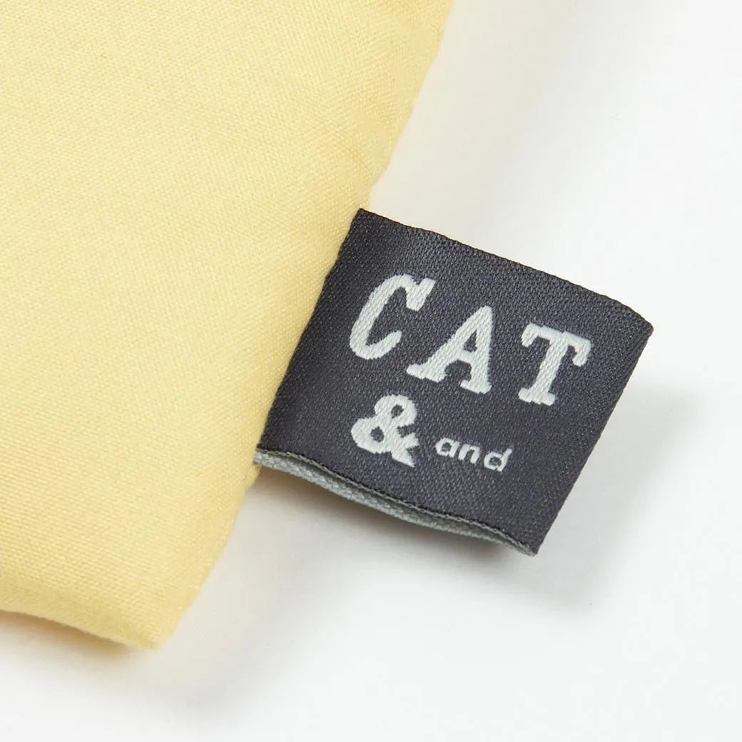 Cat and / Kahoko Sodeyama Cushion Drawstring Bag Yellow
