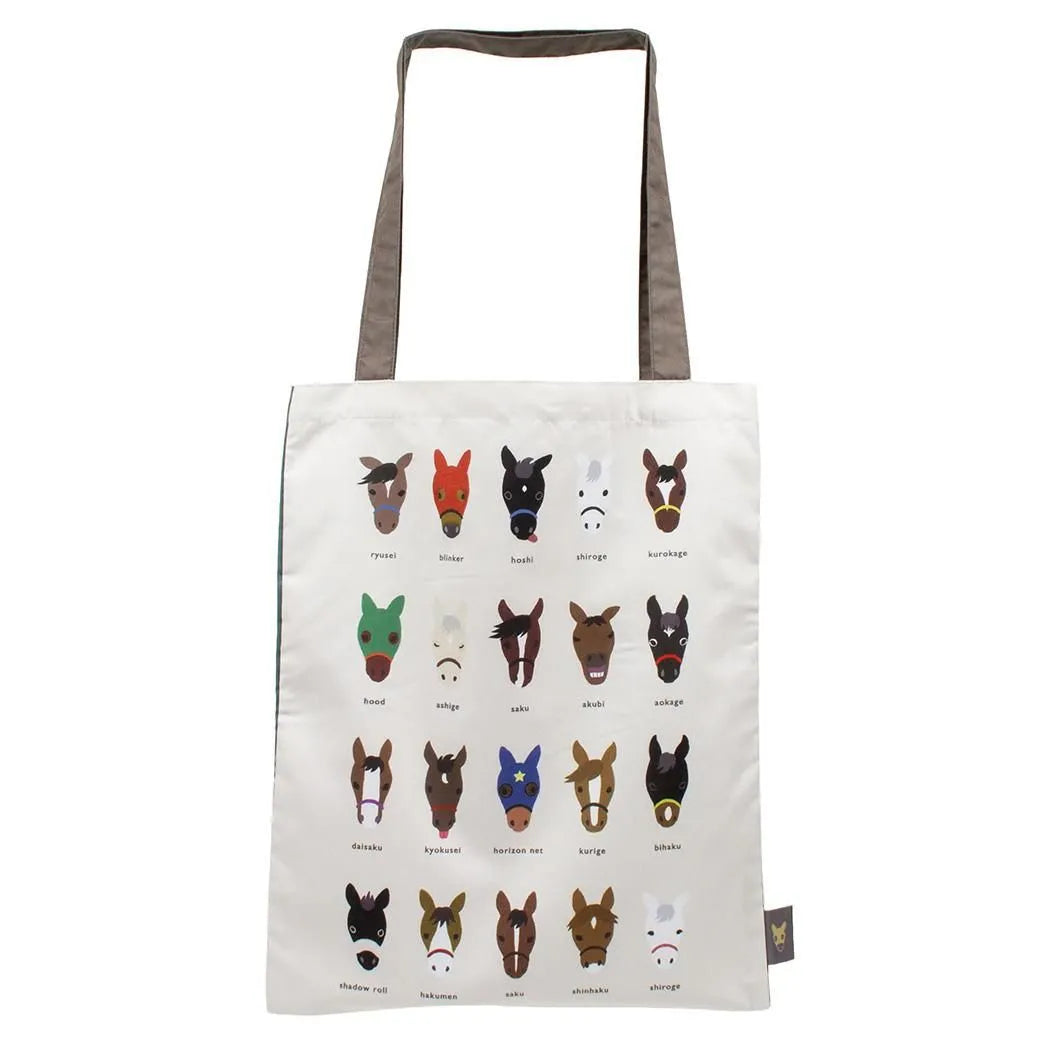 FUN FUN KEIBA Art Tote Bag Face