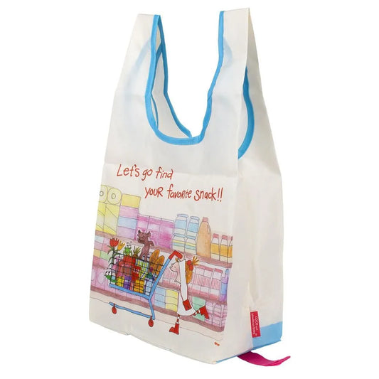 Coco-chan Eco Bag with Bottom Plate (Small) - Supermarket