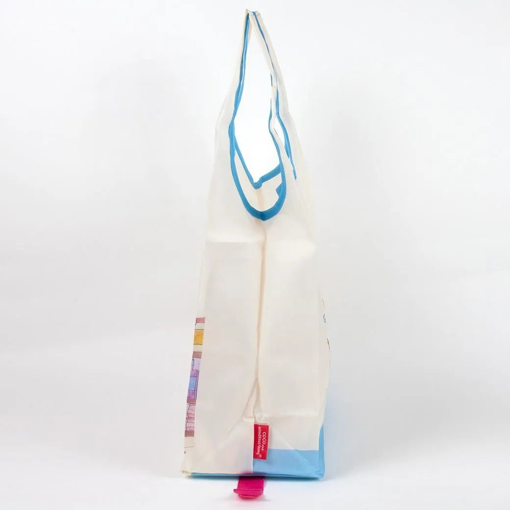 Coco-chan Eco Bag with Bottom Plate (Small) - Supermarket