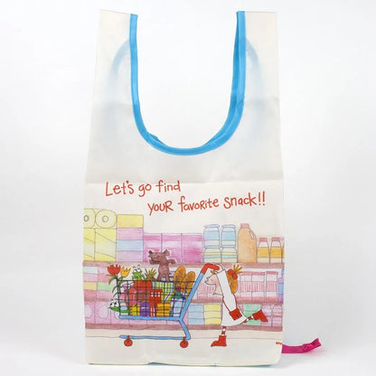 Coco-chan Eco Bag with Bottom Plate (Small) - Supermarket