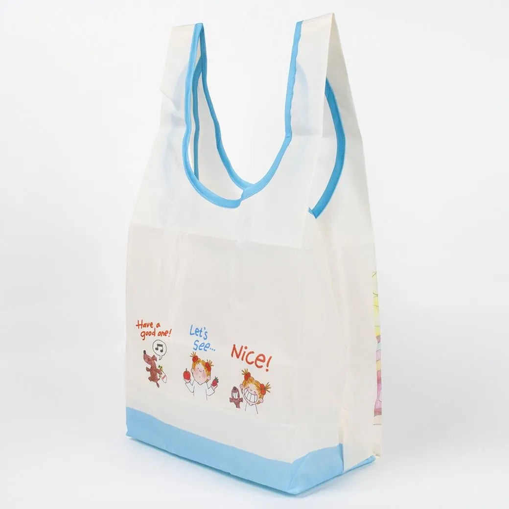 Coco-chan Eco Bag with Bottom Plate (Small) - Supermarket