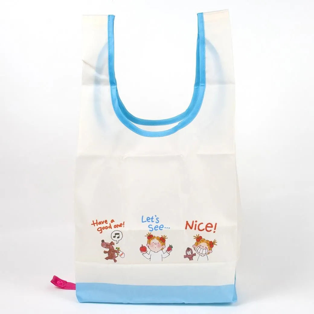 Coco-chan Eco Bag with Bottom Plate (Small) - Supermarket