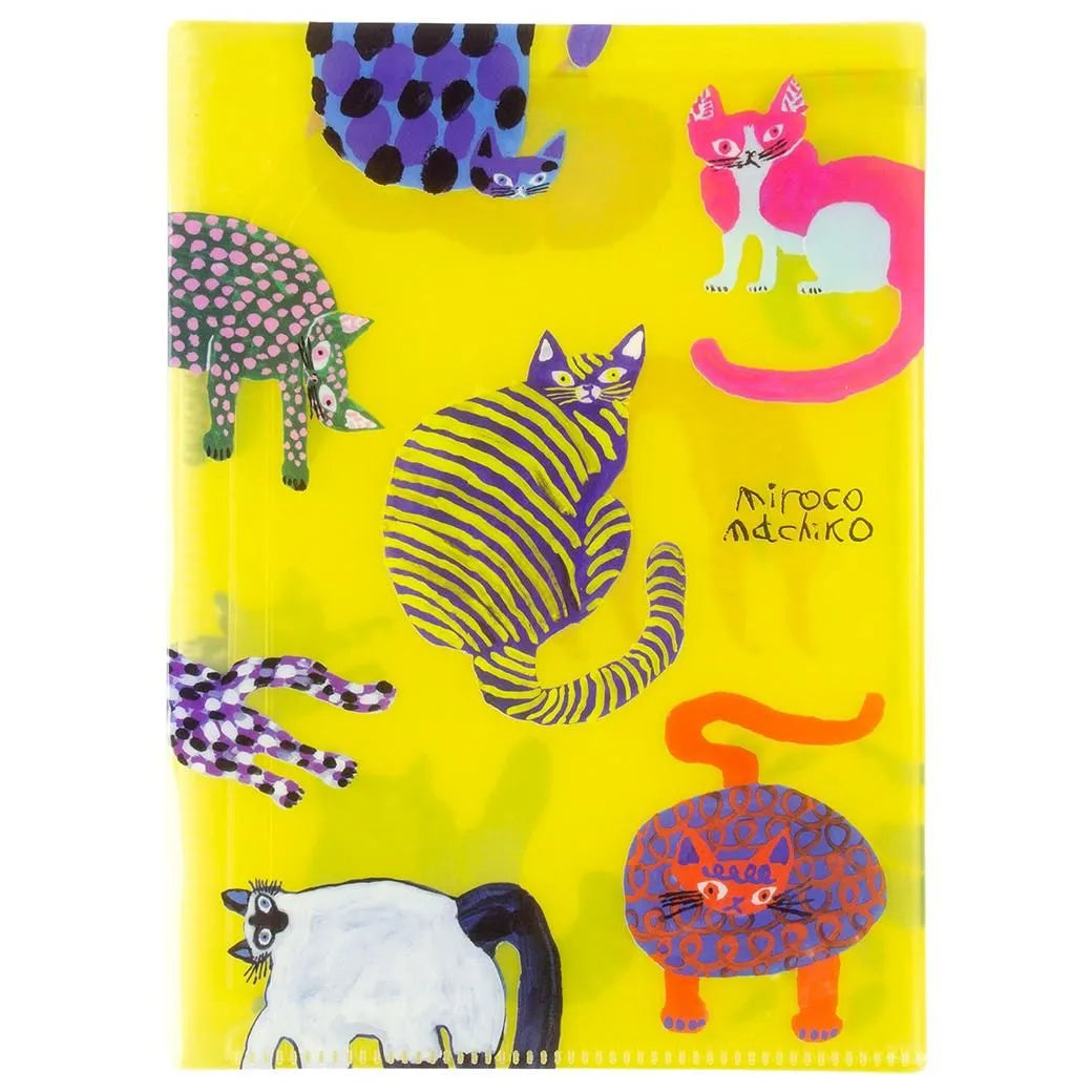 Mirokomachiko 6-Pocket Clear Holder (A5 Size) - Cat