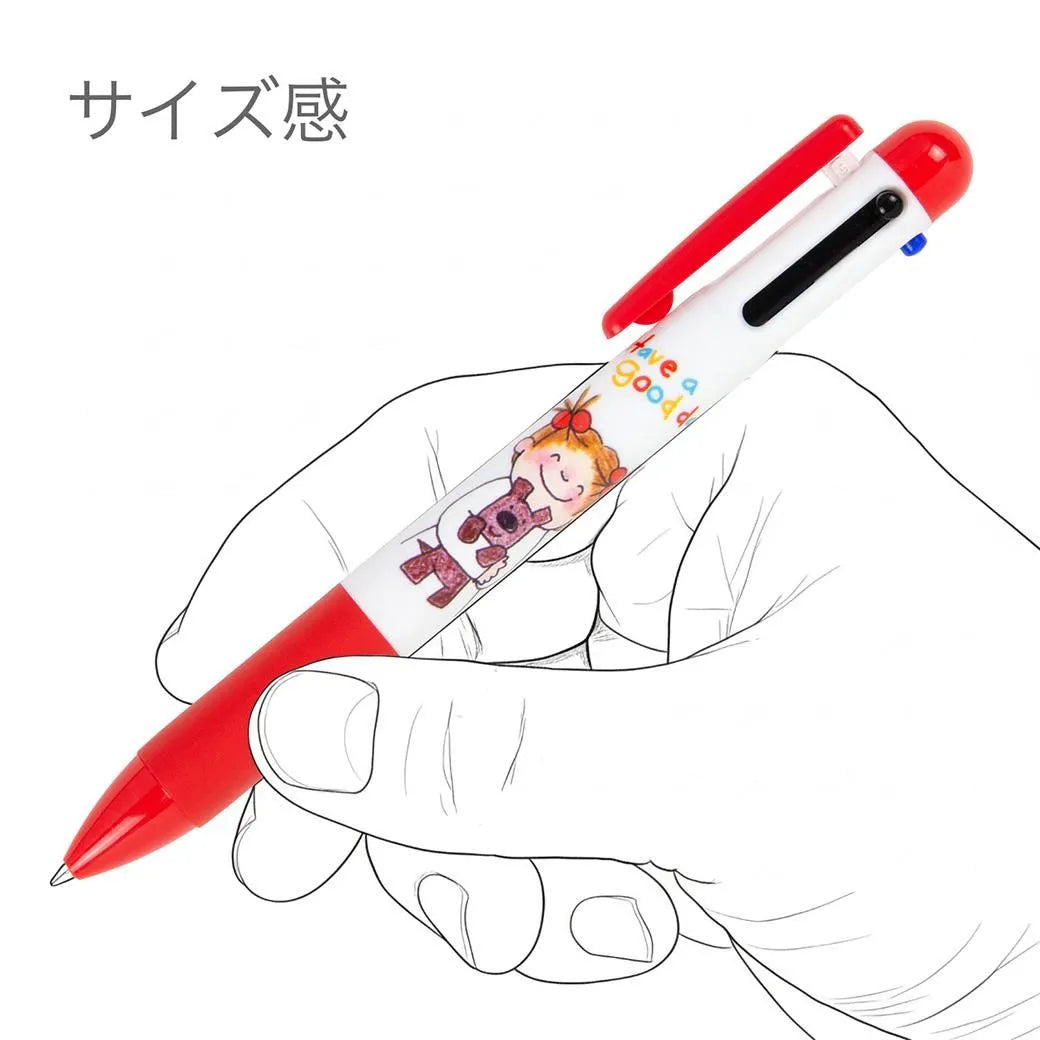 Coco-chan 3-Color Ballpoint Pen & Mechanical Pencil