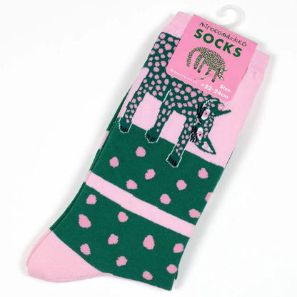 Mirokomachiko socks, pink