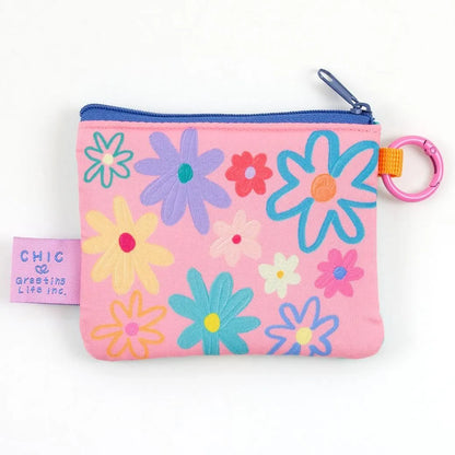 Chic Cushion Mini Pouch Flower