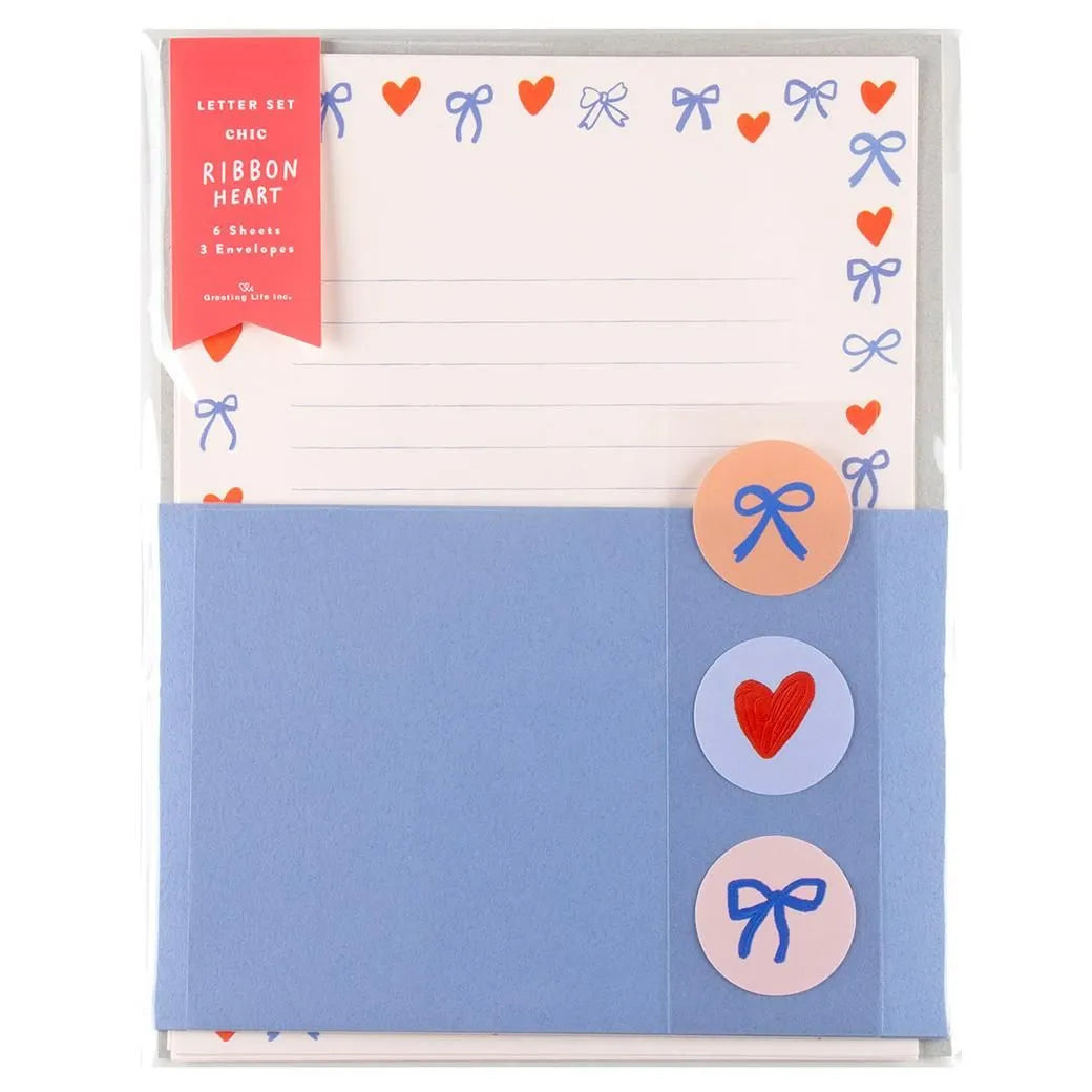 Chic Letter Set with Ribbon
