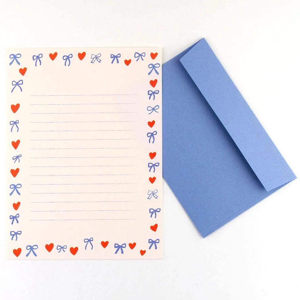 Chic Letter Set with Ribbon