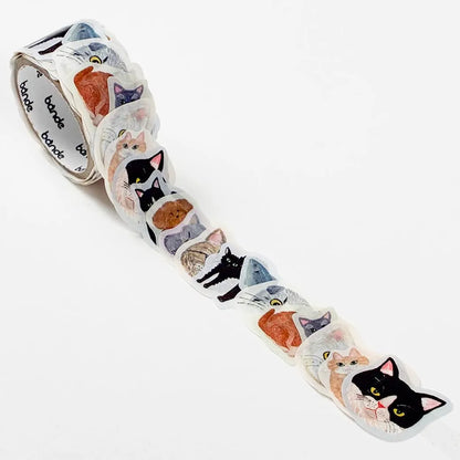Cat and / Kahoko Sodeyama bande die-cut masking tape