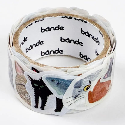 Cat and / Kahoko Sodeyama bande die-cut masking tape