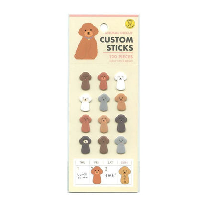 Greeting Life Custom Sticks Animal Die Cut Daily Sticky Notes Toy Poodle