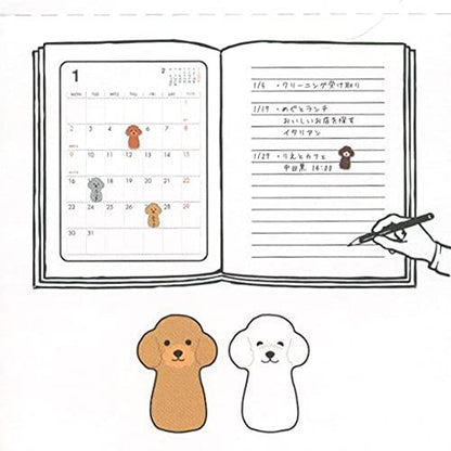 Greeting Life Custom Sticks Animal Die Cut Daily Sticky Notes Toy Poodle