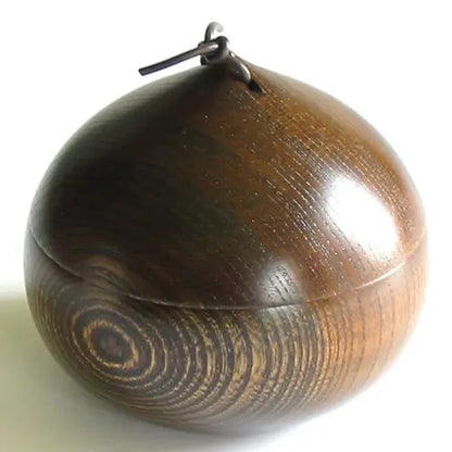 Tea caddy, keyaki, wooden, lacquered