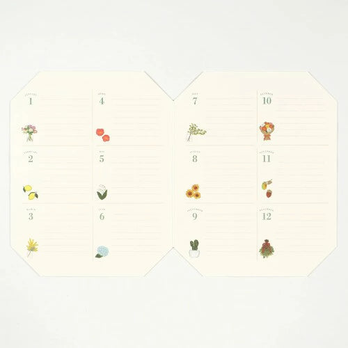Anniversary Record Board, Medium Size, Flower