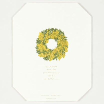 Anniversary Record Board, Medium Size, Flower