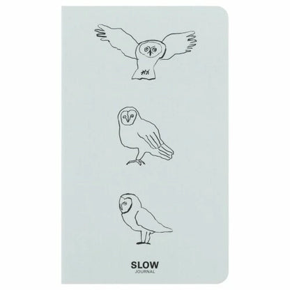 GreetingLife Slow Journal Diary with changing illustrations on every page Owl