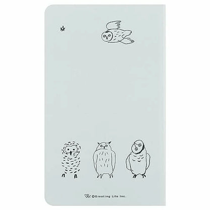 GreetingLife Slow Journal Diary with changing illustrations on every page Owl