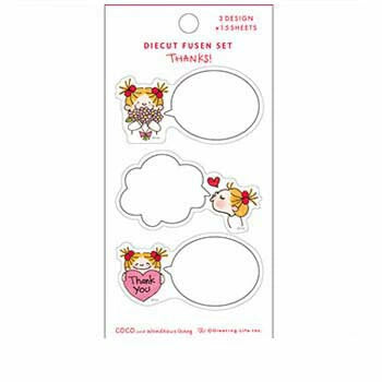 Greeting Life COCO Talking Coco Sticky Notes Set Thanks!