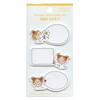 Greeting Life Talking Coco Sticky Notes RYPG-608 Good Luck