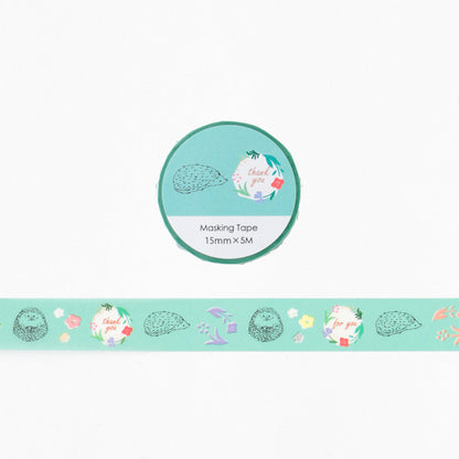 Animal Series Masking Tape Hedgehog GF-528