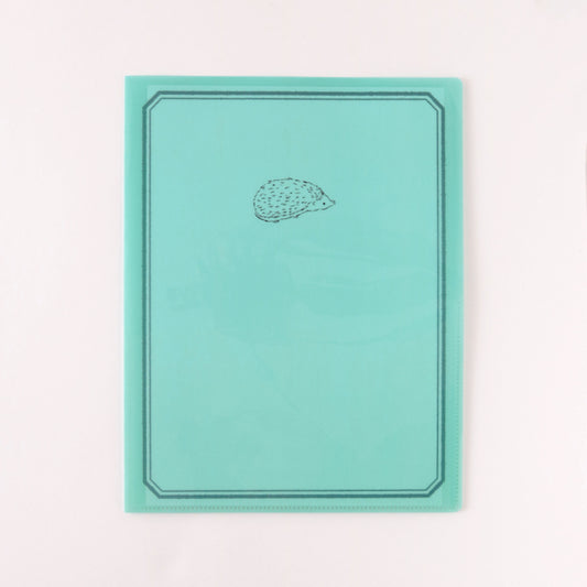 Animal Series A4 Clear Book File Hedgehog GF-536