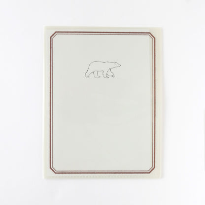 Animal Series A4 Clear Book File Polar Bear GF-541