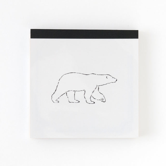 Animal Series Memo Pad Square Polar Bear GF-559