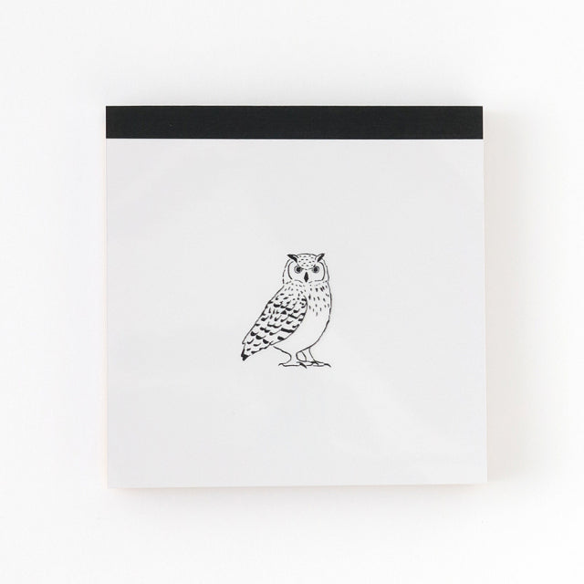 Animal Series Memo Pad Square Owl GF-560